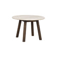 TARANSAY Couchtisch Rund Beige/braun 60x60x40cm - ZEN ZONE Furniture