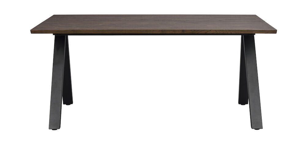 CARRADALE Esstisch Braun/Schwarz 170x100x75cm - ZEN ZONE