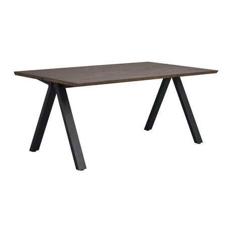 CARRADALE Esstisch Braun/Schwarz 170x100x75cm - ZEN ZONE