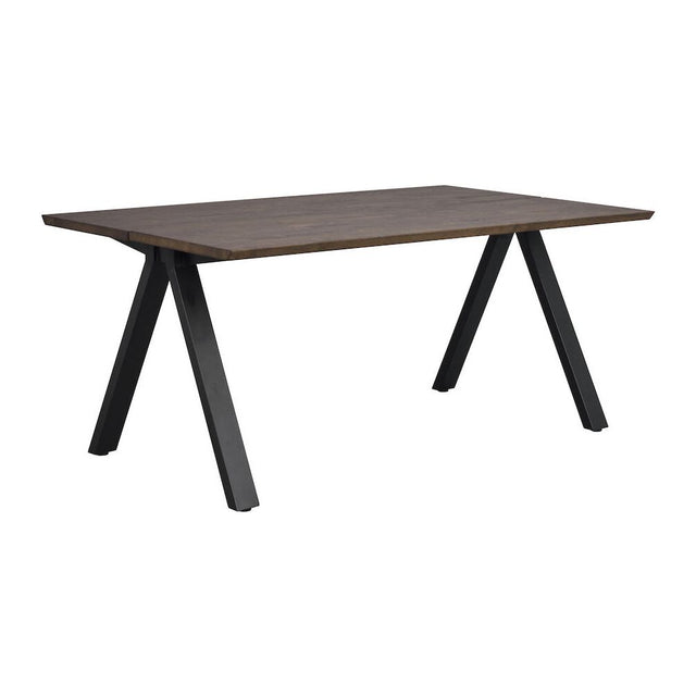 CARRADALE Esstisch Braun/Schwarz 170x100x75cm - ZEN ZONE