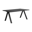 CARRADALE Esstisch Schwarz 170x100x75cm - ZEN ZONE