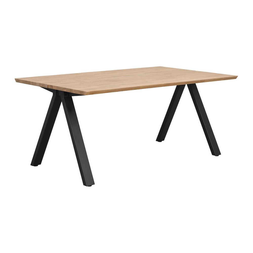 CARRADALE Esstisch Eiche/Schwarz 170x100x75cm - ZEN ZONE