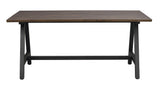CARRADALE Esstisch Braun/Schwarz A-Beine 170x100x75cm - ZEN ZONE