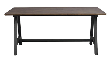 CARRADALE Esstisch Braun/Schwarz A-Beine 170x100x75cm - ZEN ZONE