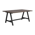 CARRADALE Esstisch Braun/Schwarz A-Beine 170x100x75cm - ZEN ZONE
