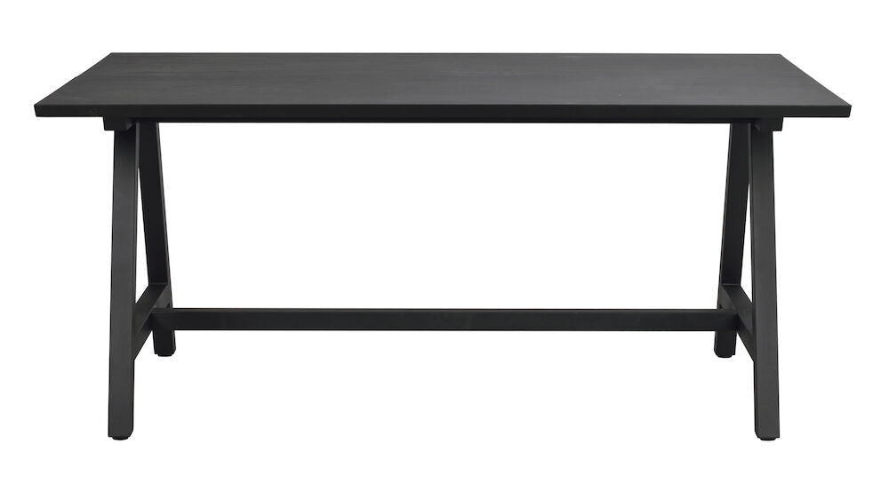 CARRADALE Esstisch Schwarz A-Beine 170x100x75cm - ZEN ZONE