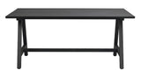 CARRADALE Esstisch Schwarz A-Beine 170x100x75cm - ZEN ZONE