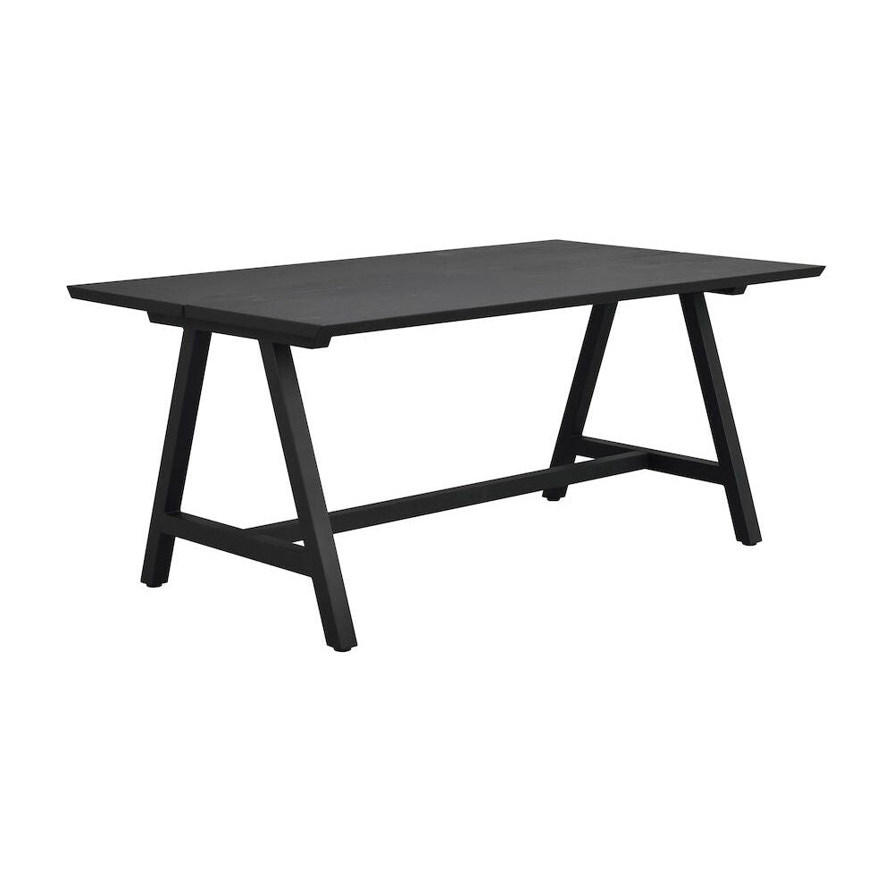 CARRADALE Esstisch Schwarz A-Beine 170x100x75cm - ZEN ZONE