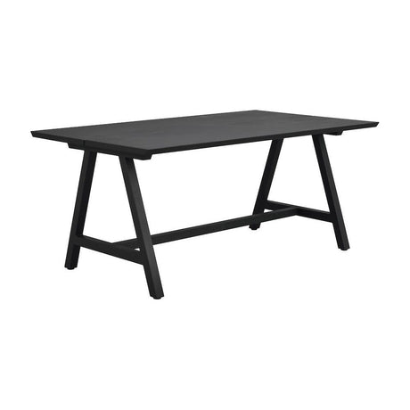 CARRADALE Esstisch Schwarz A-Beine 170x100x75cm - ZEN ZONE