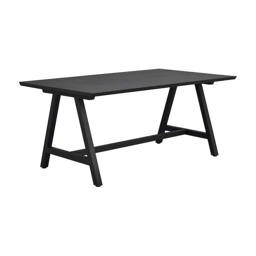 CARRADALE Esstisch Schwarz A-Beine 170x100x75cm - ZEN ZONE