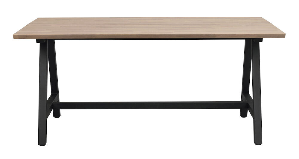 CARRADALE Esstisch Eiche/Schwarz A-Beine 170x100x75cm - ZEN ZONE
