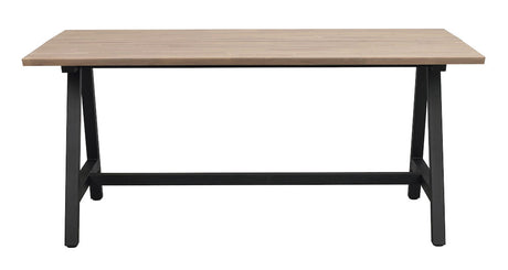 CARRADALE Esstisch Eiche/Schwarz A-Beine 170x100x75cm - ZEN ZONE