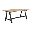 CARRADALE Esstisch Eiche/Schwarz A-Beine 170x100x75cm - ZEN ZONE