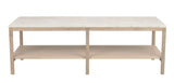 ORWEL Couchtisch Beige/Weiß pigmentiert 140x60x45cm - ZEN ZONE Furniture