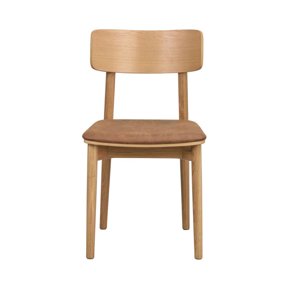 WOLCOTT Esszimmerstuhl Eiche/braun 45x49x84cm - ZEN ZONE