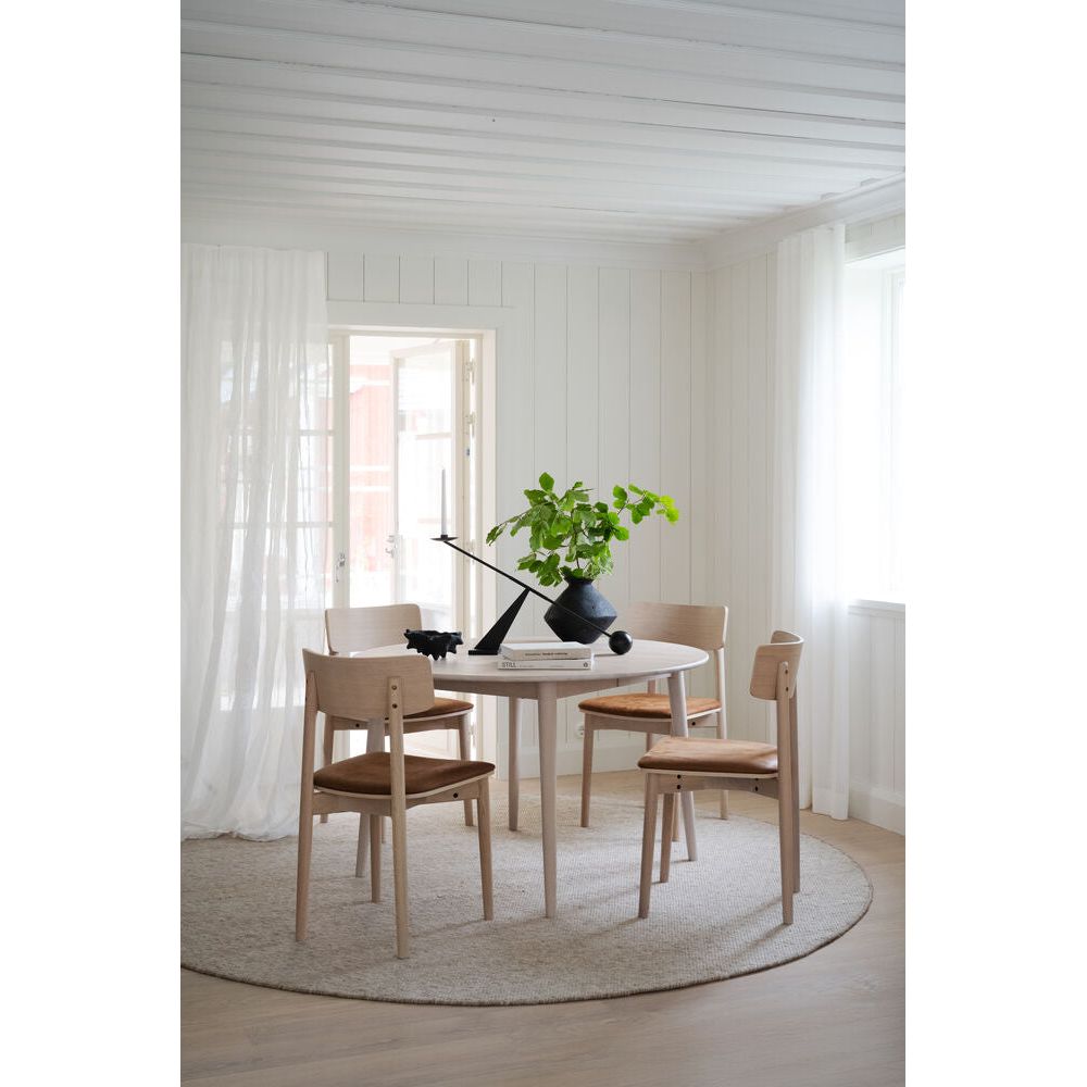 TYLER Esstisch Weiß pigmentiert 120x120x74cm - ZEN ZONE Furniture