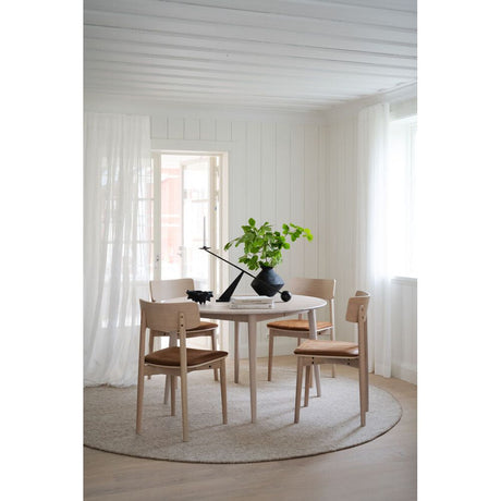 TYLER Esstisch Weiß pigmentiert 120x120x74cm - ZEN ZONE Furniture