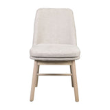 AMESBURY Esszimmerstuhl Hellbeige/weiß pigmentiert 49x58x84cm - ZEN ZONE