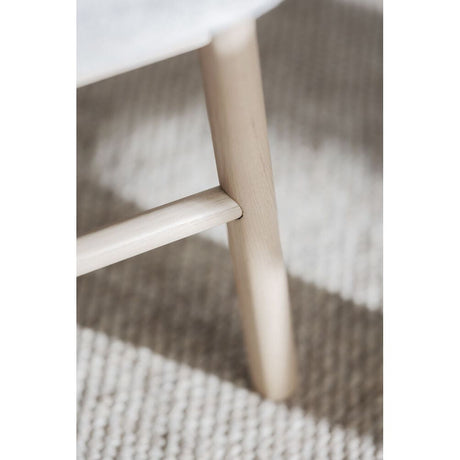 AMESBURY Esszimmerstuhl Hellbeige/weiß pigmentiert 49x58x84cm - ZEN ZONE
