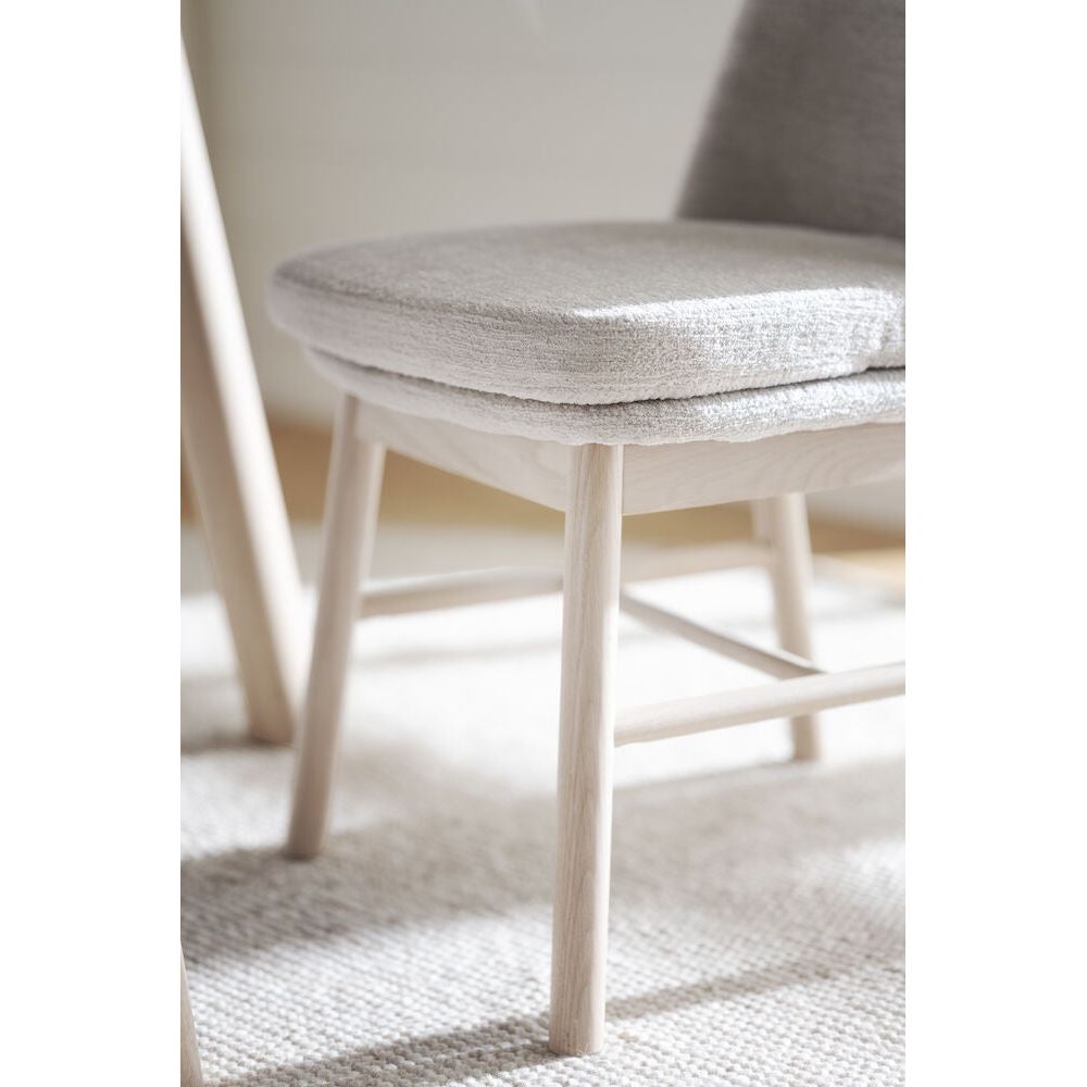 AMESBURY Esszimmerstuhl Hellbeige/weiß pigmentiert 49x58x84cm - ZEN ZONE