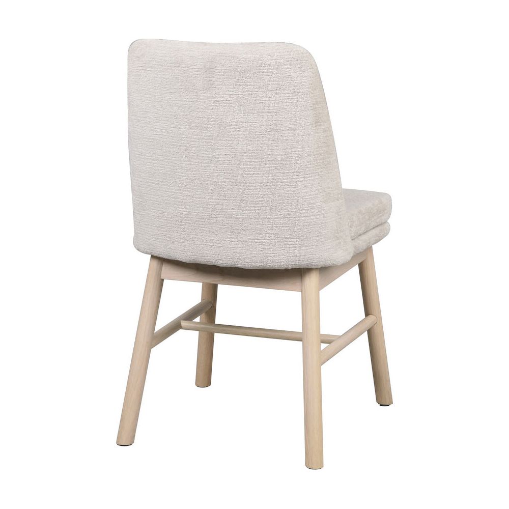AMESBURY Esszimmerstuhl Hellbeige/weiß pigmentiert 49x58x84cm - ZEN ZONE