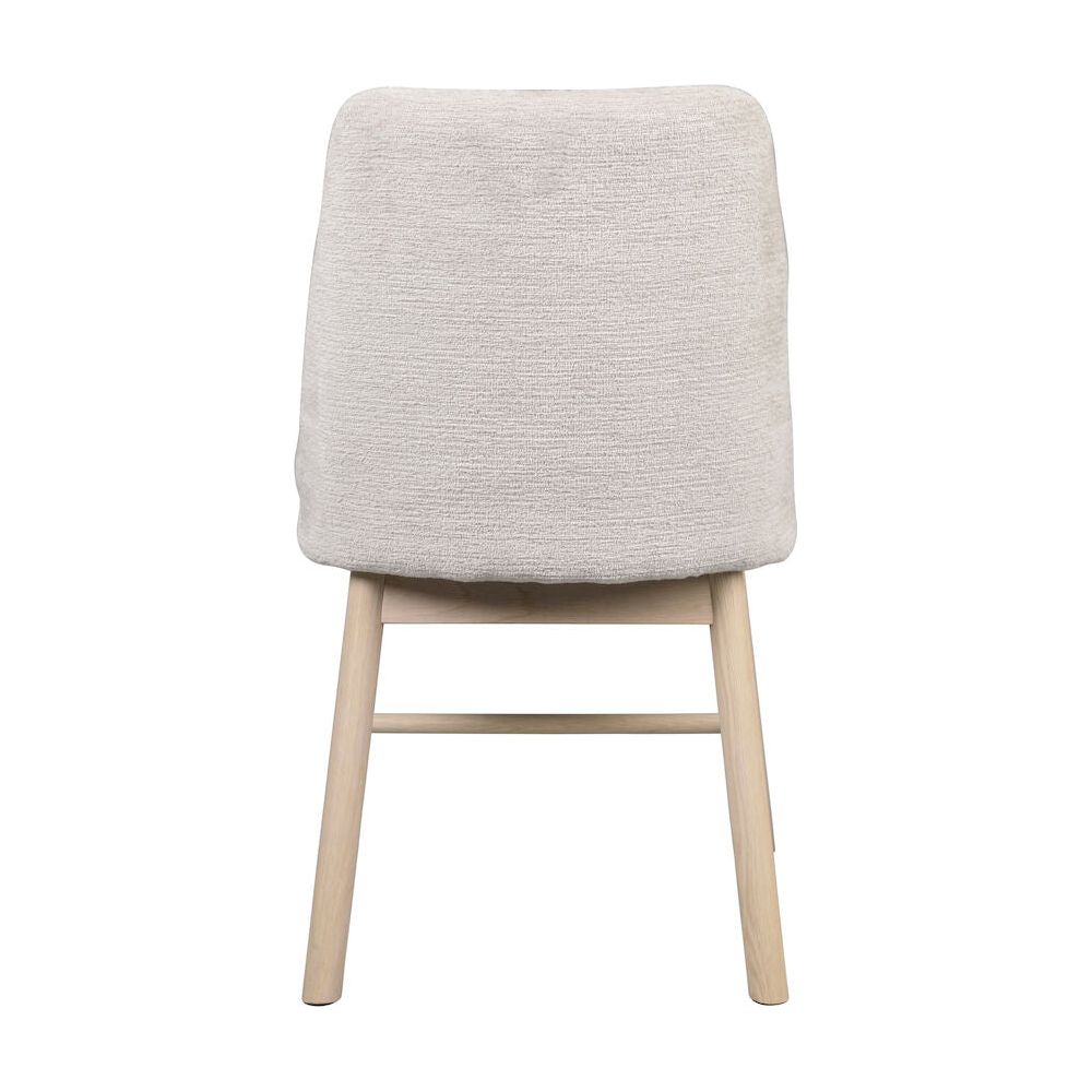 AMESBURY Esszimmerstuhl Hellbeige/weiß pigmentiert 49x58x84cm - ZEN ZONE