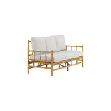 Cane 3-Sitzer Sofa - Bambus / Graues Kissen - ZEN ZONE Furniture