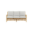 Cane 3-Sitzer Sofa - Bambus / Graues Kissen - ZEN ZONE Furniture