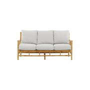 Cane 3-Sitzer Sofa - Bambus / Graues Kissen - ZEN ZONE Furniture