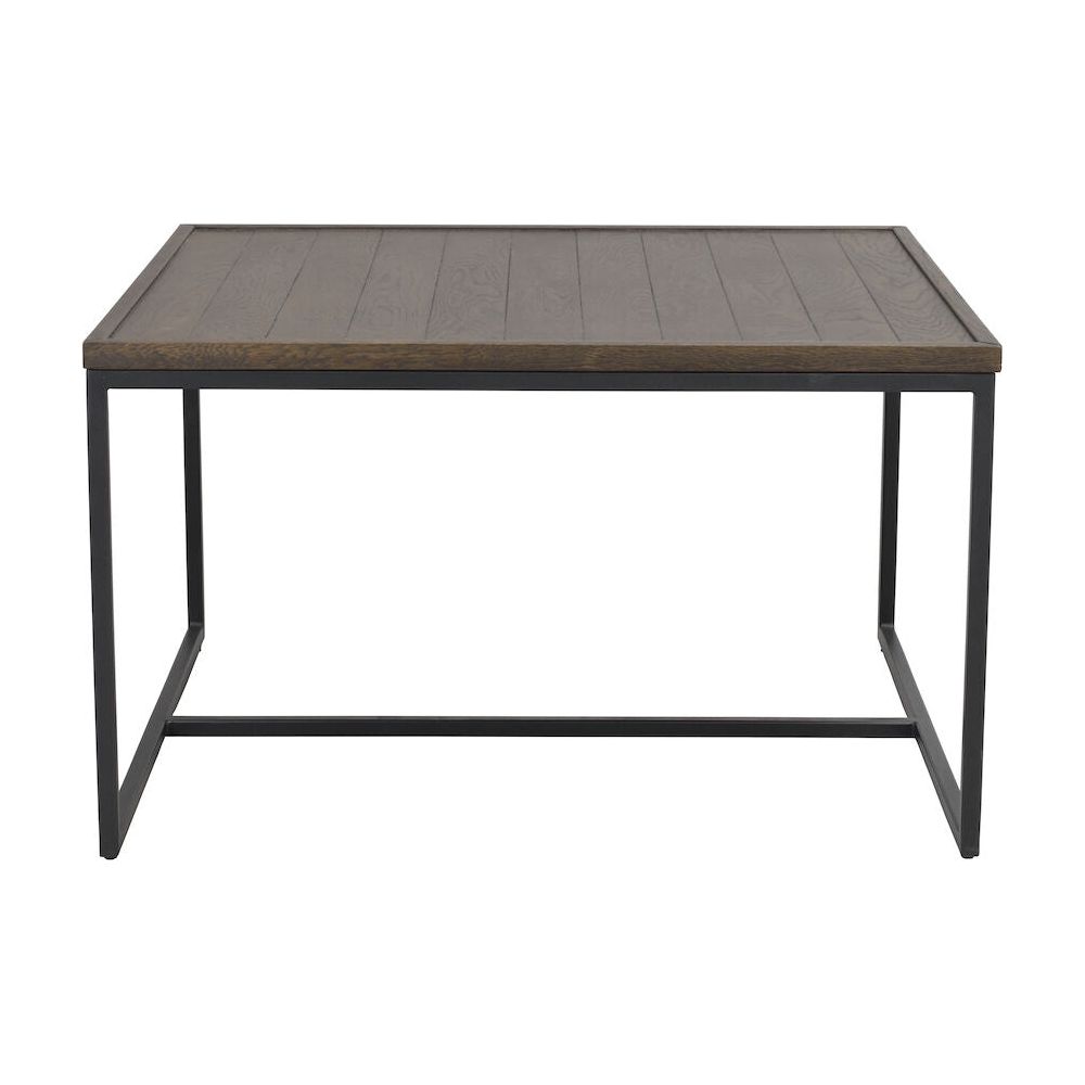 DEERFIELD Couchtisch Braun/Schwarz 80x80x47cm - ZEN ZONE