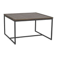 DEERFIELD Couchtisch Braun/Schwarz 80x80x47cm - ZEN ZONE