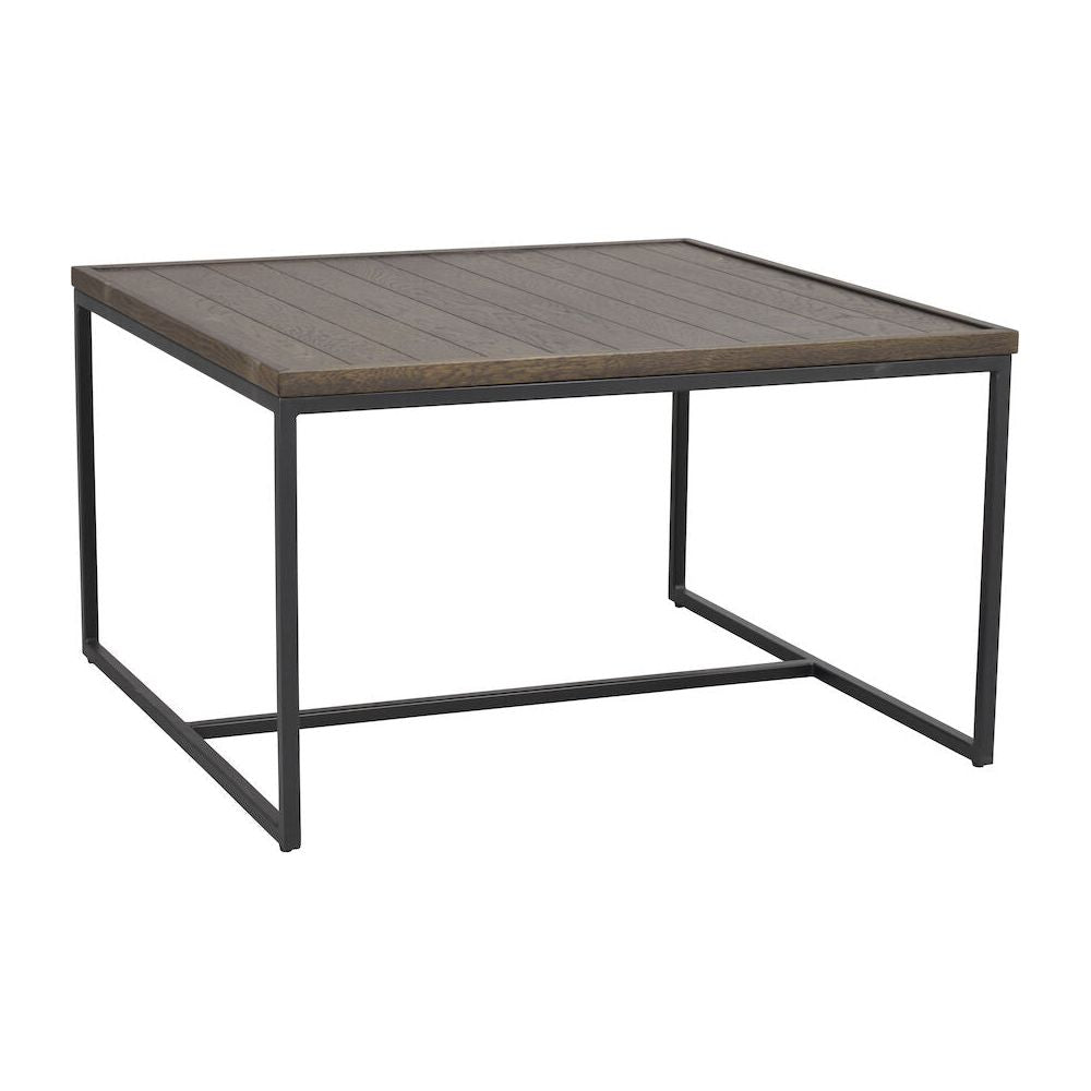 DEERFIELD Couchtisch Braun/Schwarz 80x80x47cm - ZEN ZONE