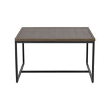 DEERFIELD Couchtisch Braun/Schwarz 70x70x40cm - ZEN ZONE