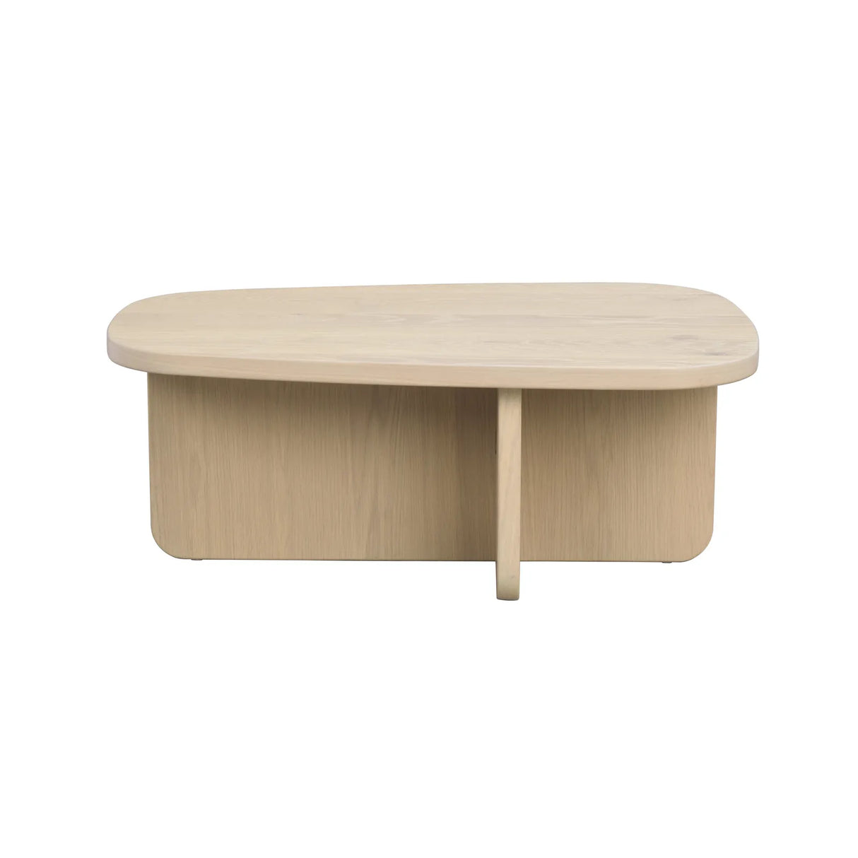 BILLINGS Couchtisch aus Eiche Weiß pigmentiert 89x59x34cm