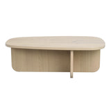 BILLINGS Couchtisch aus Eiche Weiß pigmentiert 118x73x39cm
