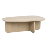 BILLINGS Couchtisch aus Eiche Weiß pigmentiert 118x73x39cm