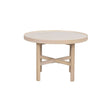 MARSDEN Couchtisch Rund Beige/Weiß pigmentiert 60x60x40cm - ZEN ZONE Furniture