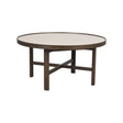 MARSDEN Couchtisch Rund Beige/braun 90x90x45cm - ZEN ZONE Furniture
