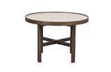 MARSDEN Couchtisch Rund Beige/braun 60x60x40cm - ZEN ZONE Furniture