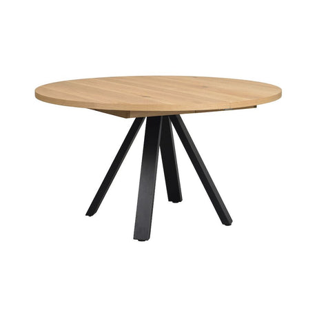 MADDOCK Esstisch Eiche/Schwarz 135x135x75cm - ZEN ZONE