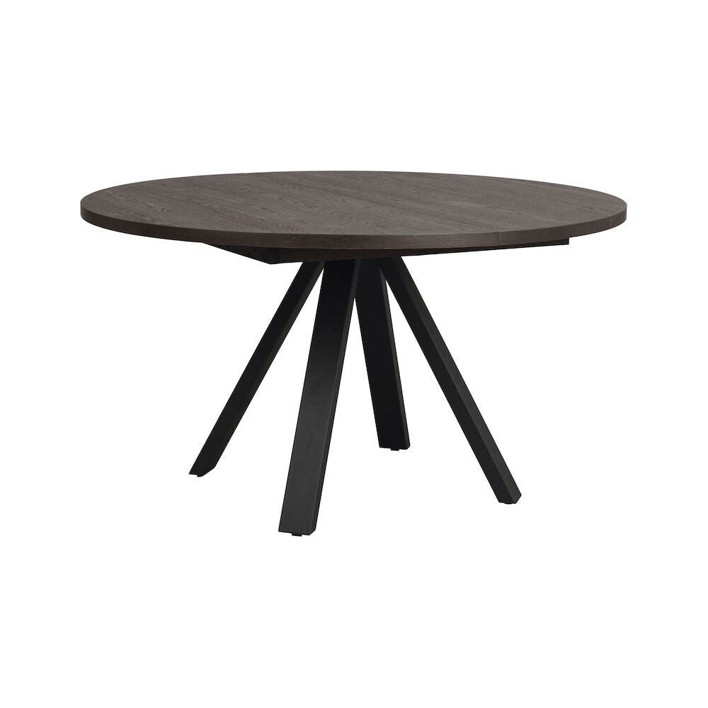 MADDOCK Esstisch Braun/Schwarz 135x135x75cm - ZEN ZONE
