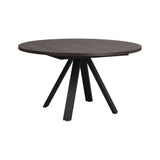 MADDOCK Esstisch Braun/Schwarz 135x135x75cm - ZEN ZONE