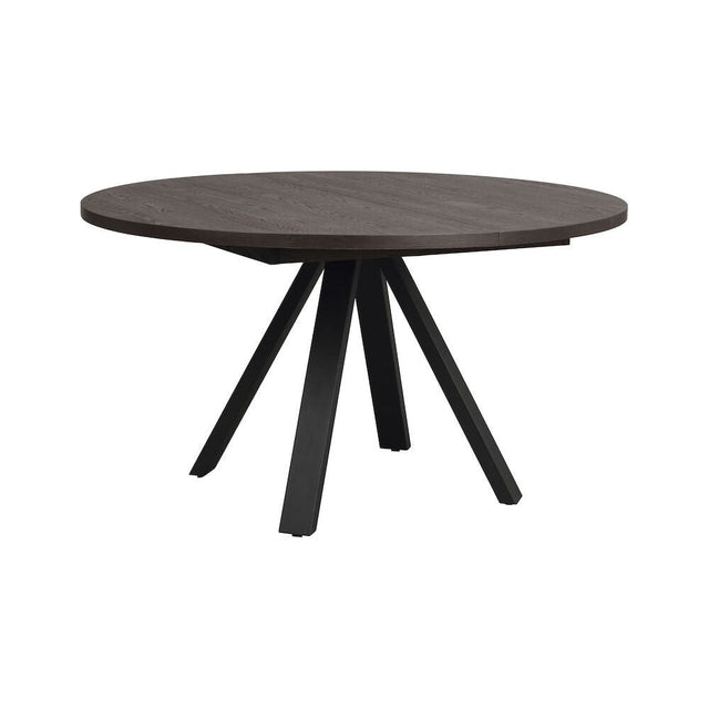 MADDOCK Esstisch Braun/Schwarz 135x135x75cm - ZEN ZONE