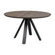 CARRADALE Esstisch Braun/Schwarz 130x130x75cm - ZEN ZONE