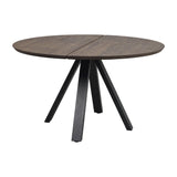 CARRADALE Esstisch Braun/Schwarz 130x130x75cm - ZEN ZONE