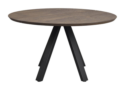 CARRADALE Esstisch Braun/Schwarz 130x130x75cm - ZEN ZONE