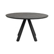 CARRADALE Esstisch Schwarz 130x130x75cm - ZEN ZONE