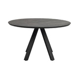 CARRADALE Esstisch Schwarz 130x130x75cm - ZEN ZONE
