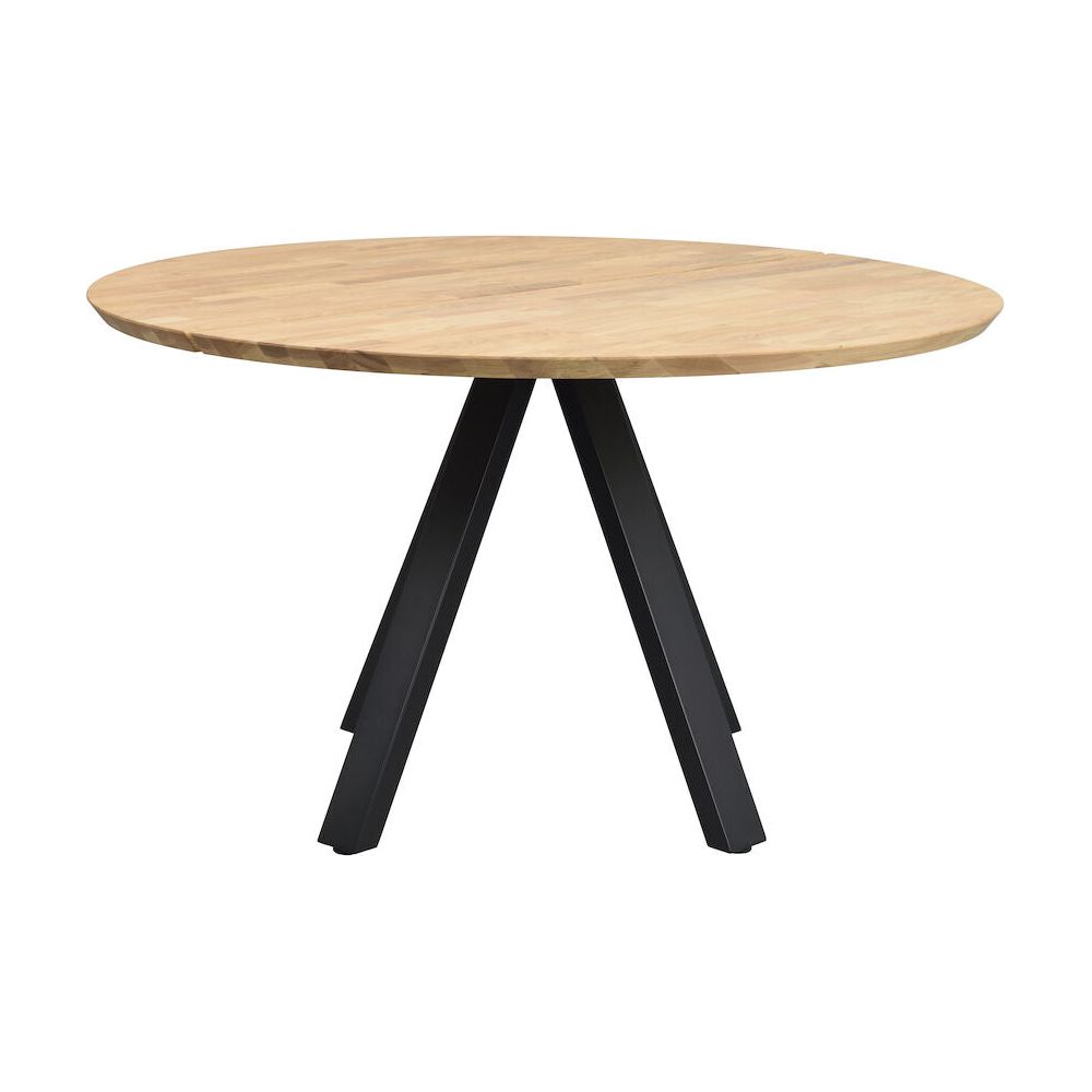 CARRADALE Esstisch Eiche/Schwarz 130x130x75cm - ZEN ZONE
