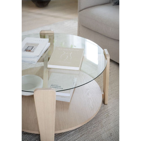 ARRAN Couchtisch Weiß pigmentiert 93x93x45cm - ZEN ZONE Furniture
